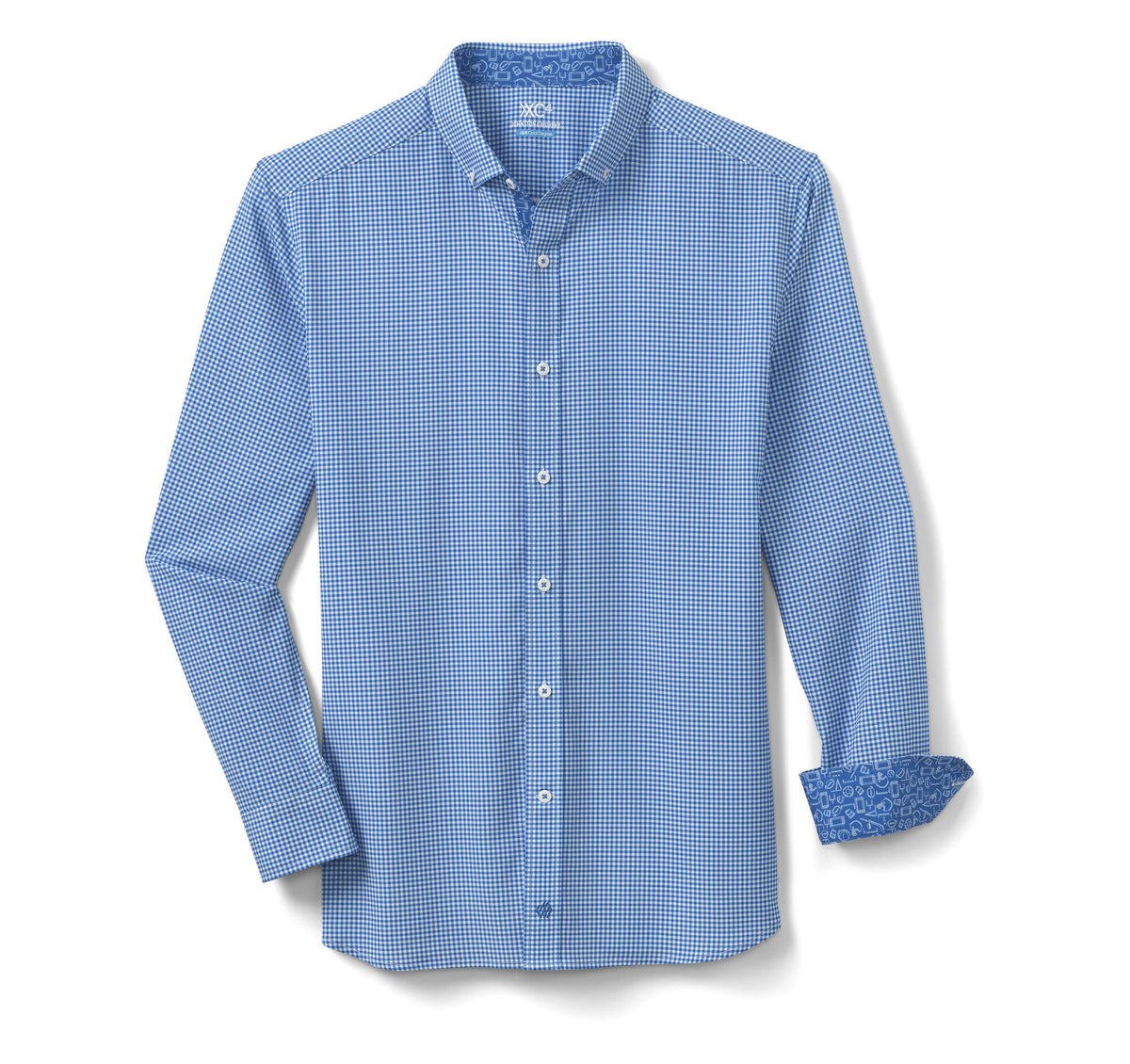 Men's Game Day XC4® Long-Sleeve Gingham Shirt / Johnston Murphy