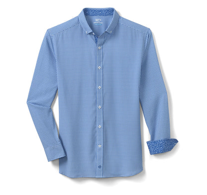 Men's Game Day XC4® Long-Sleeve Gingham Shirt / Johnston Murphy