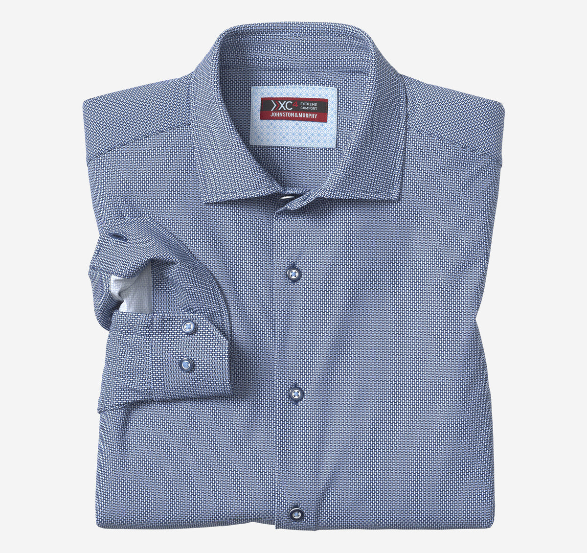 Men's XC4® Motion Long-Sleeve Dress Knit Shirt / Johnston Murphy