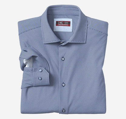 Men's XC4® Motion Long-Sleeve Dress Knit Shirt / Johnston Murphy