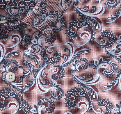 Men's Printed Cotton Shirt / Johnston Murphy