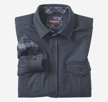 Men's Button-Front Knit Shirt / Johnston Murphy