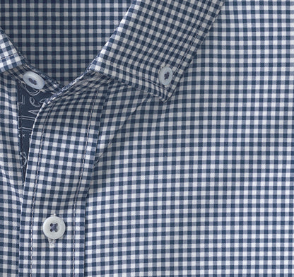 Men's Game Day XC4® Long-Sleeve Gingham Shirt / Johnston Murphy