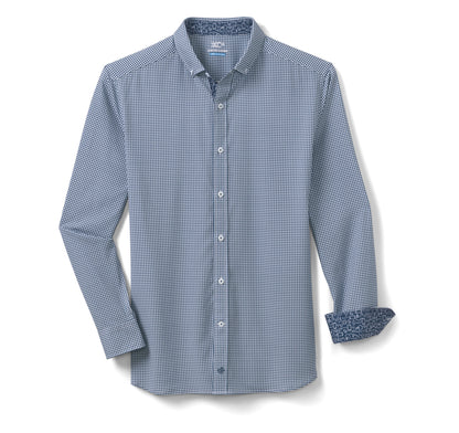 Men's Game Day XC4® Long-Sleeve Gingham Shirt / Johnston Murphy