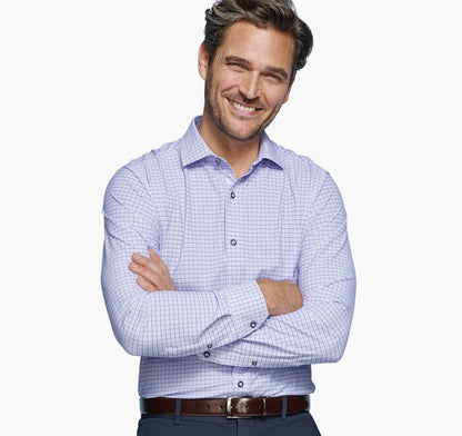 Men's XC4® Motion Long-Sleeve Dress Knit Shirt / Johnston Murphy
