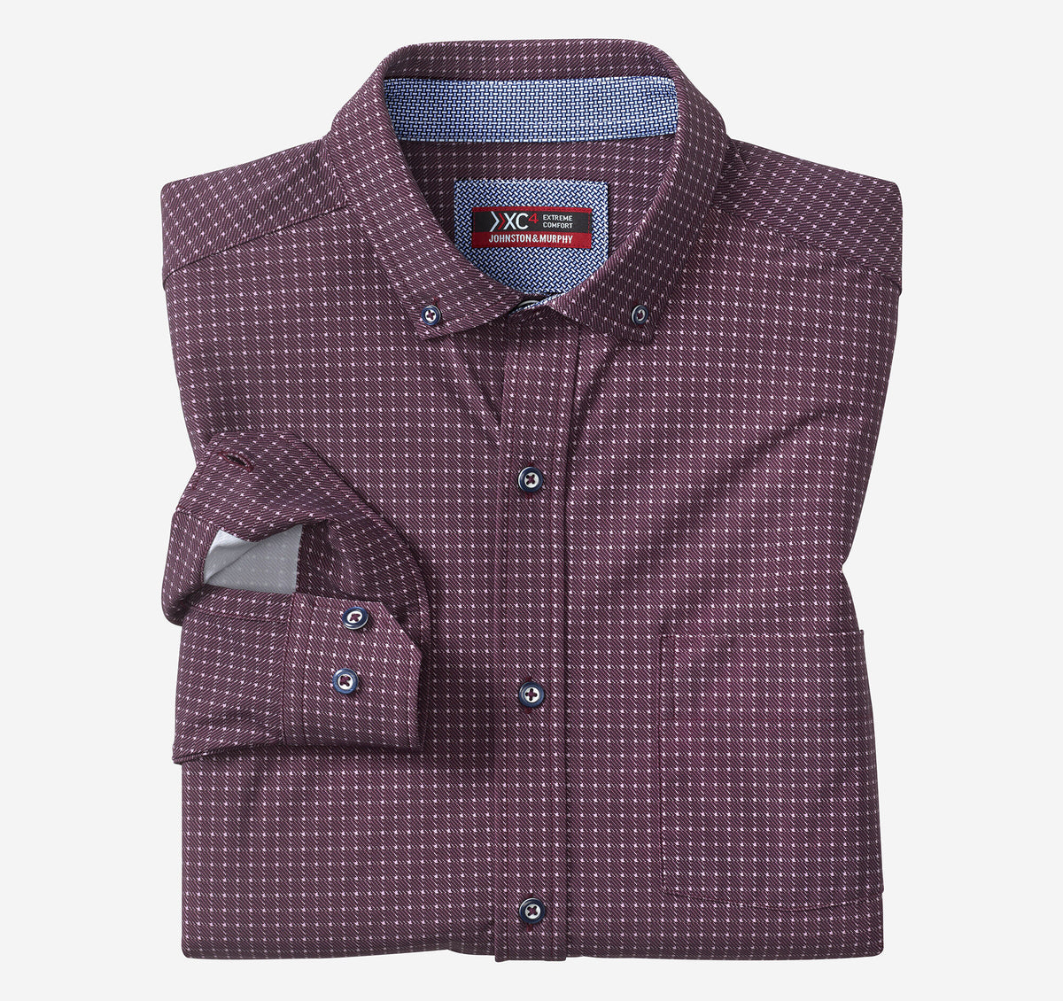 Men's XC4® Motion Long-Sleeve Sport Knit Shirt / Johnston Murphy