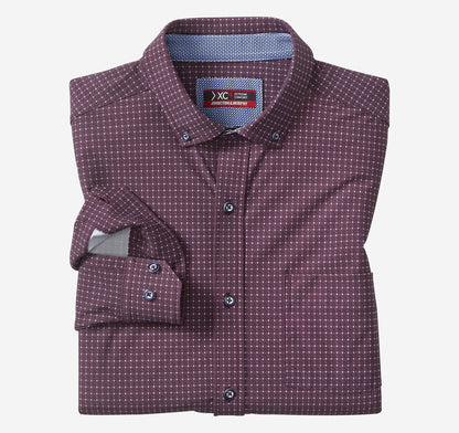 Men's XC4® Motion Long-Sleeve Sport Knit Shirt / Johnston Murphy