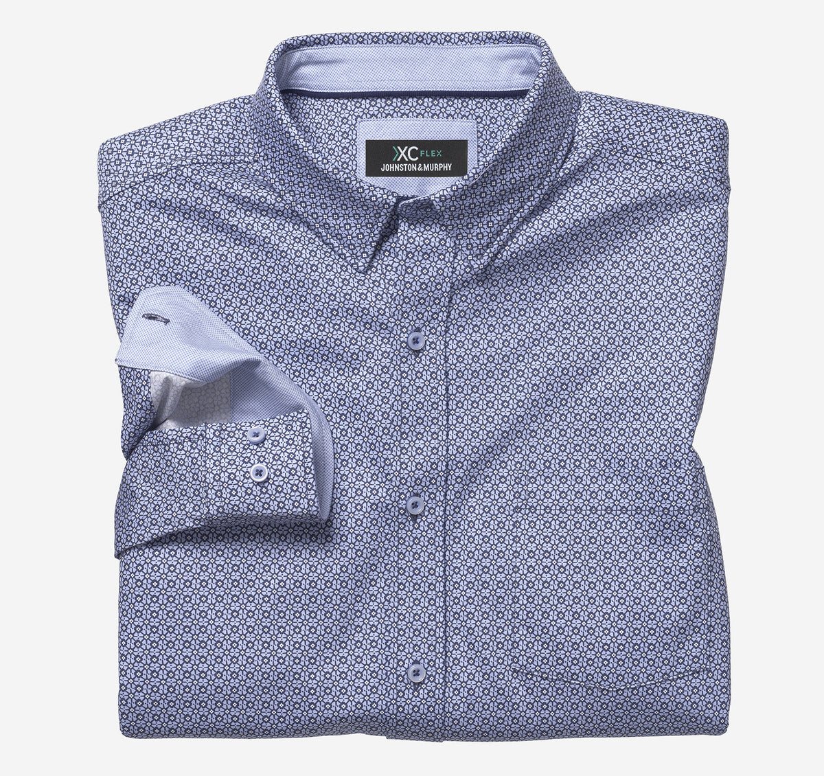 Men's XC Flex® Stretch Long-Sleeve Shirt / Johnston Murphy