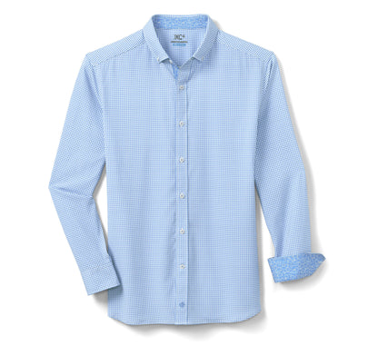 Men's Game Day XC4® Long-Sleeve Gingham Shirt / Johnston Murphy