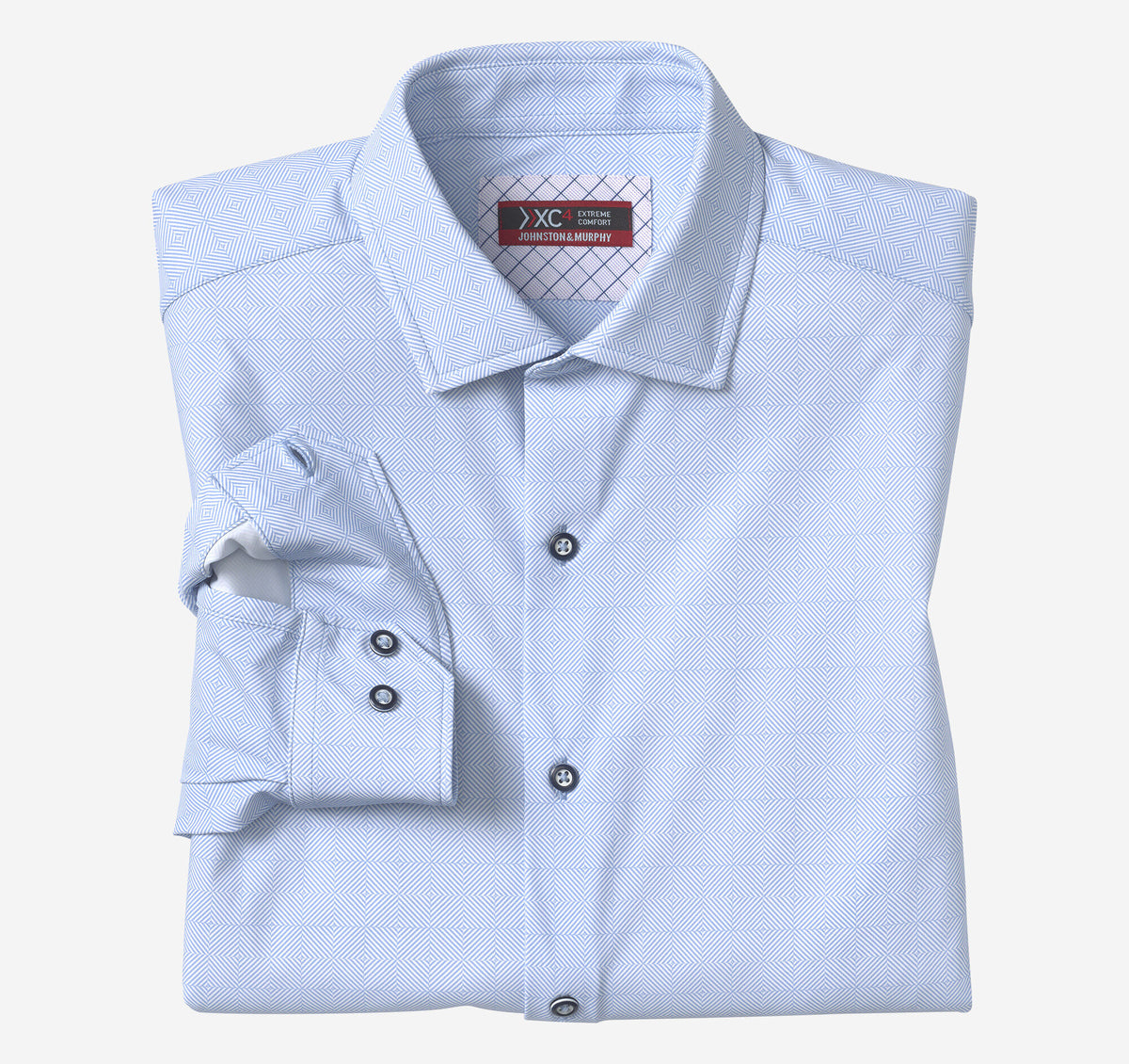 Men's XC4® Motion Long-Sleeve Dress Knit Shirt / Johnston Murphy