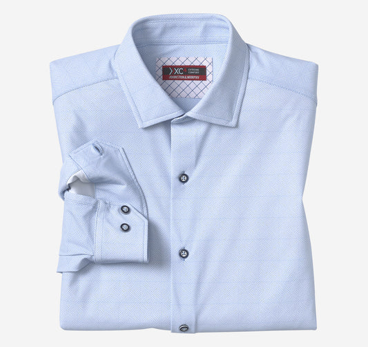 Men's XC4® Motion Long-Sleeve Dress Knit Shirt / Johnston Murphy