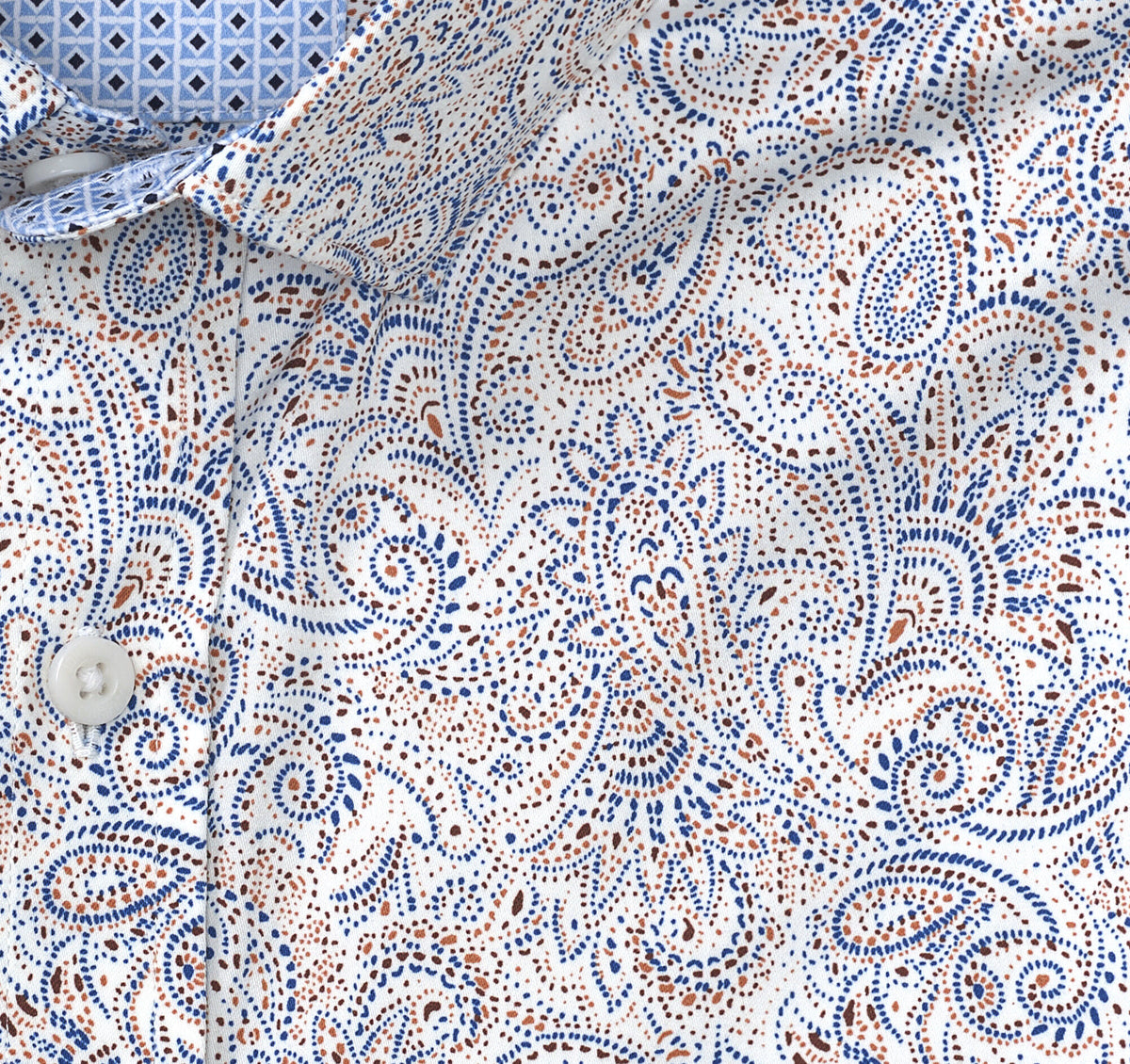 Men's Printed Cotton Shirt / Johnston Murphy