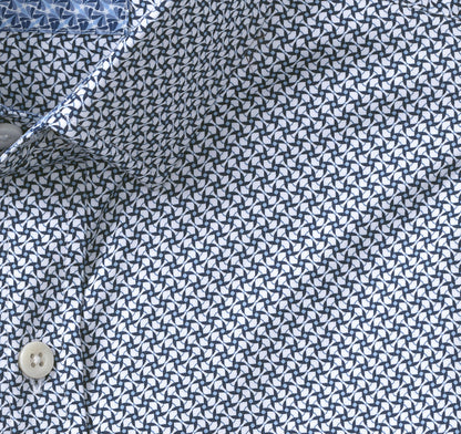 Men's Printed Cotton Shirt / Johnston Murphy
