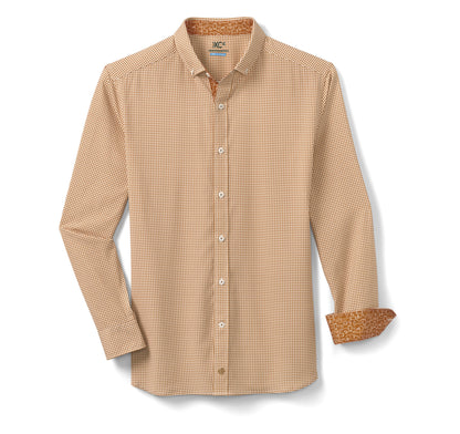 Men's Game Day XC4® Long-Sleeve Gingham Shirt / Johnston Murphy