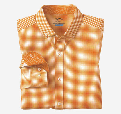 Men's Game Day XC4® Long-Sleeve Gingham Shirt / Johnston Murphy