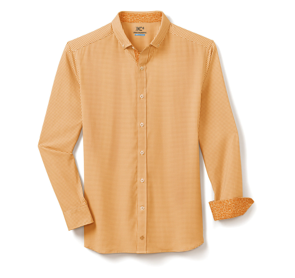 Men's Game Day XC4® Long-Sleeve Gingham Shirt / Johnston Murphy