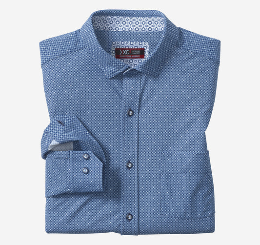 Men's XC4® Motion Long-Sleeve Print Knit Shirt / Johnston Murphy
