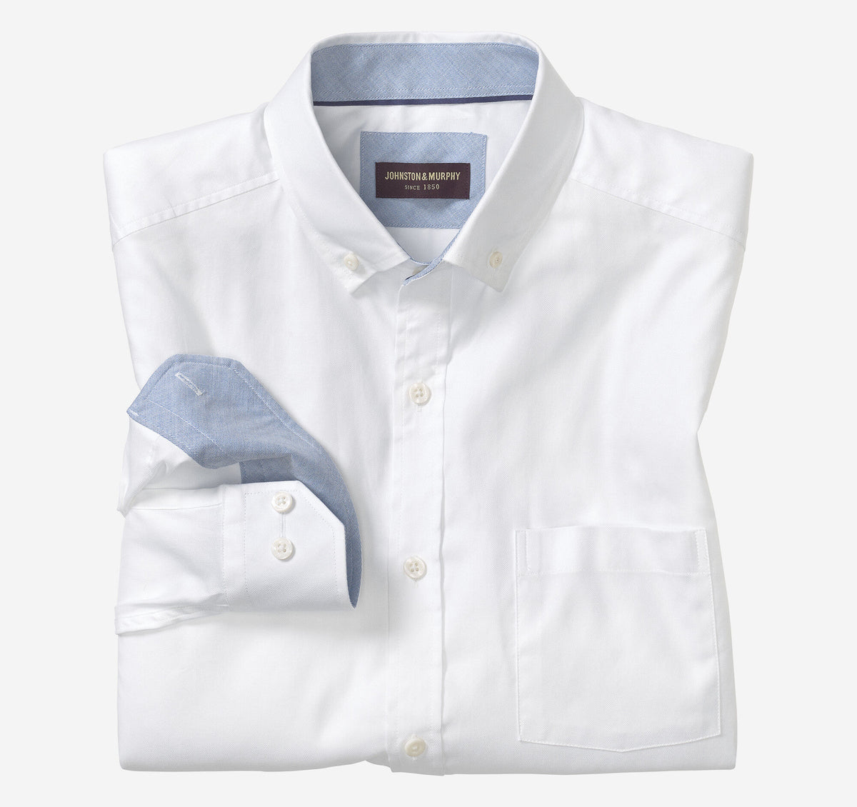 Men's Long-Sleeve Oxford Shirt / Johnston Murphy