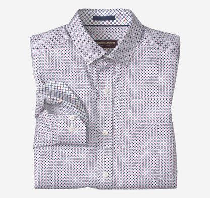 Men's Printed Cotton Shirt / Johnston Murphy