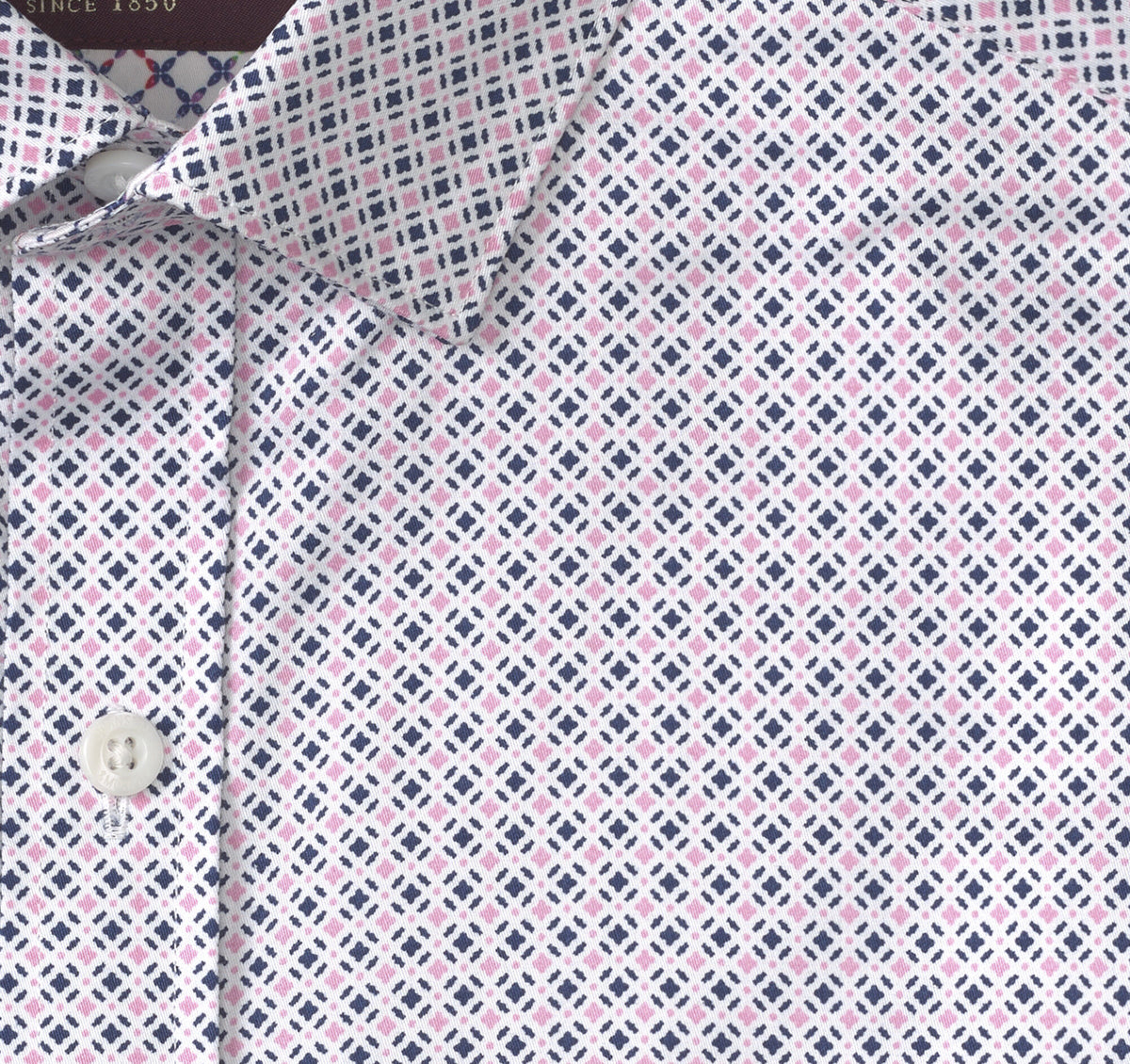 Men's Printed Cotton Shirt / Johnston Murphy