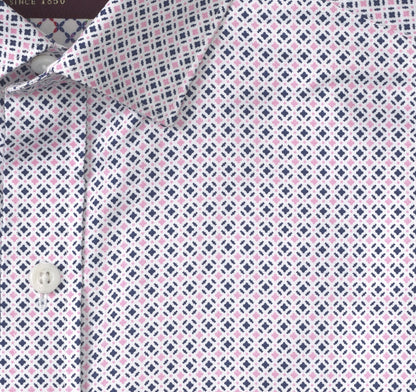 Men's Printed Cotton Shirt / Johnston Murphy