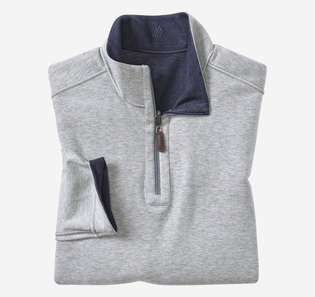 Men's Icon Reversible Solid Quarter-Zip / Johnston Murphy