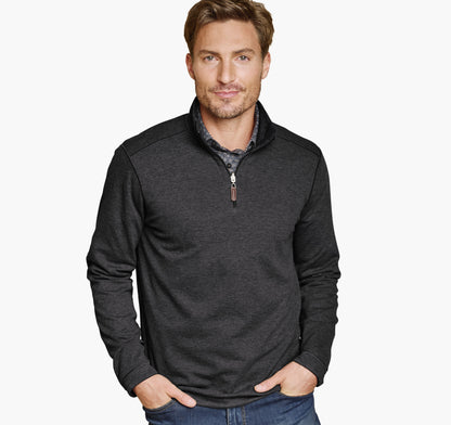 Men's Icon Reversible Solid Quarter-Zip / Johnston Murphy