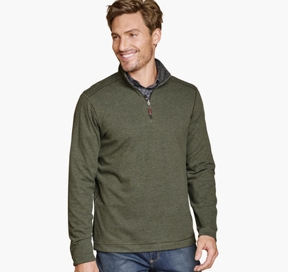 Men's Icon Reversible Solid Quarter-Zip / Johnston Murphy