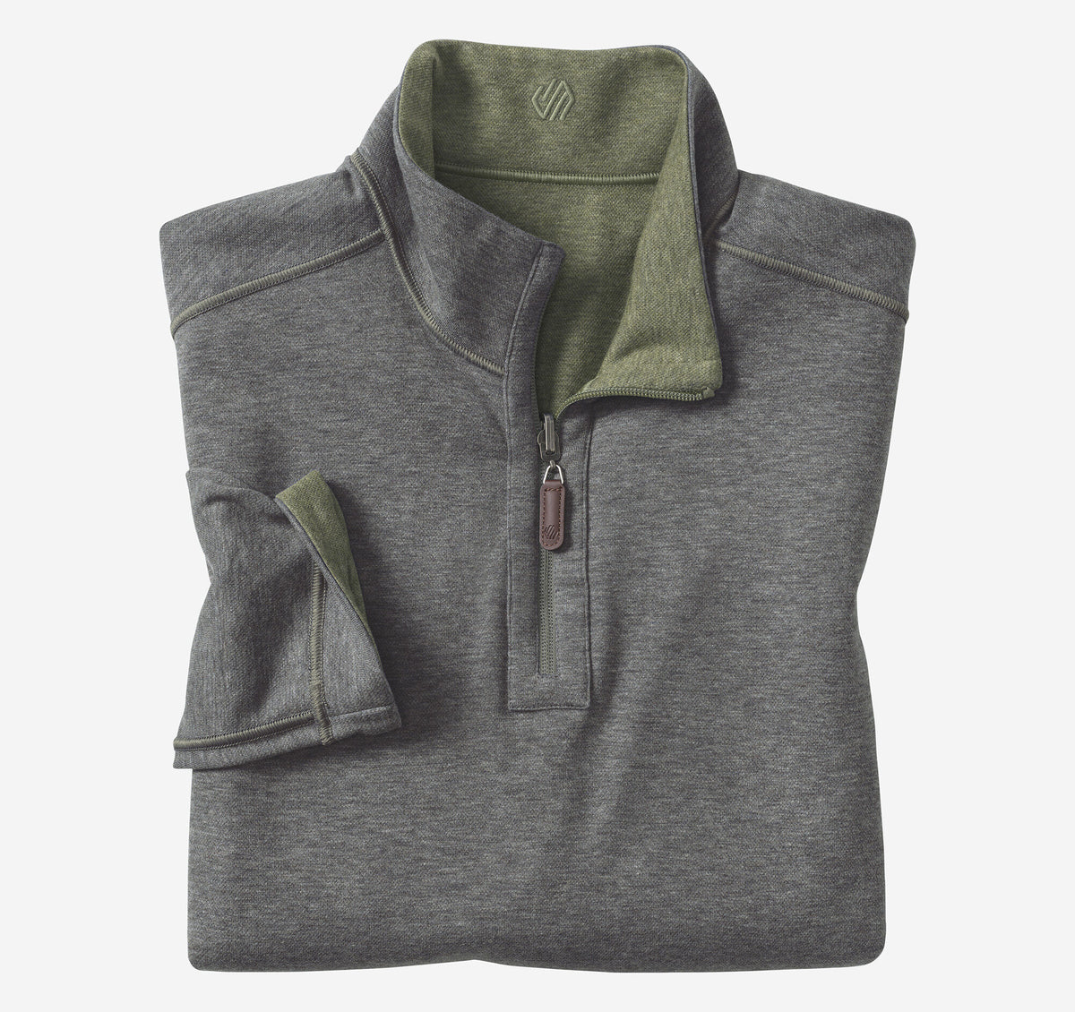 Men's Icon Reversible Solid Quarter-Zip / Johnston Murphy