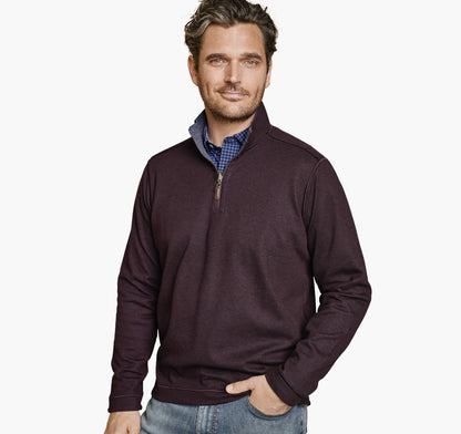 Men's Icon Reversible Solid Quarter-Zip / Johnston Murphy