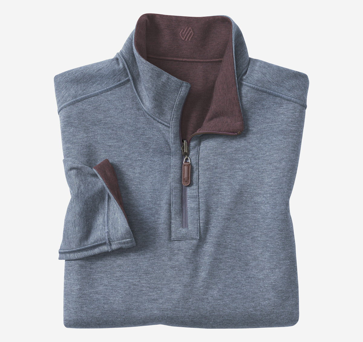 Men's Icon Reversible Solid Quarter-Zip / Johnston Murphy