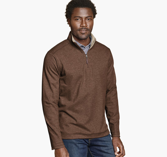 Men's Icon Reversible Solid Quarter-Zip / Johnston Murphy