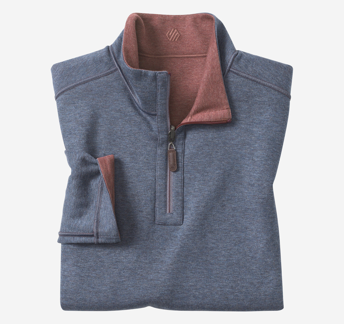 Men's Icon Reversible Solid Quarter-Zip / Johnston Murphy