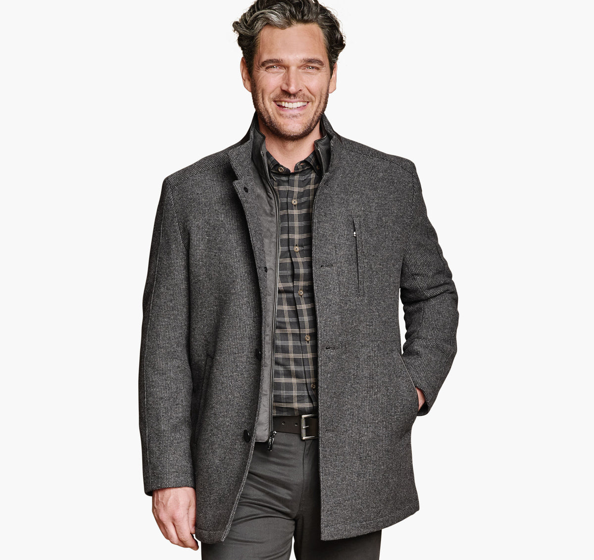 Men's Upton Car Coat / Johnston Murphy