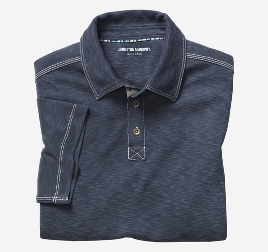 Men's Vintage Slub Polo / Johnston Murphy