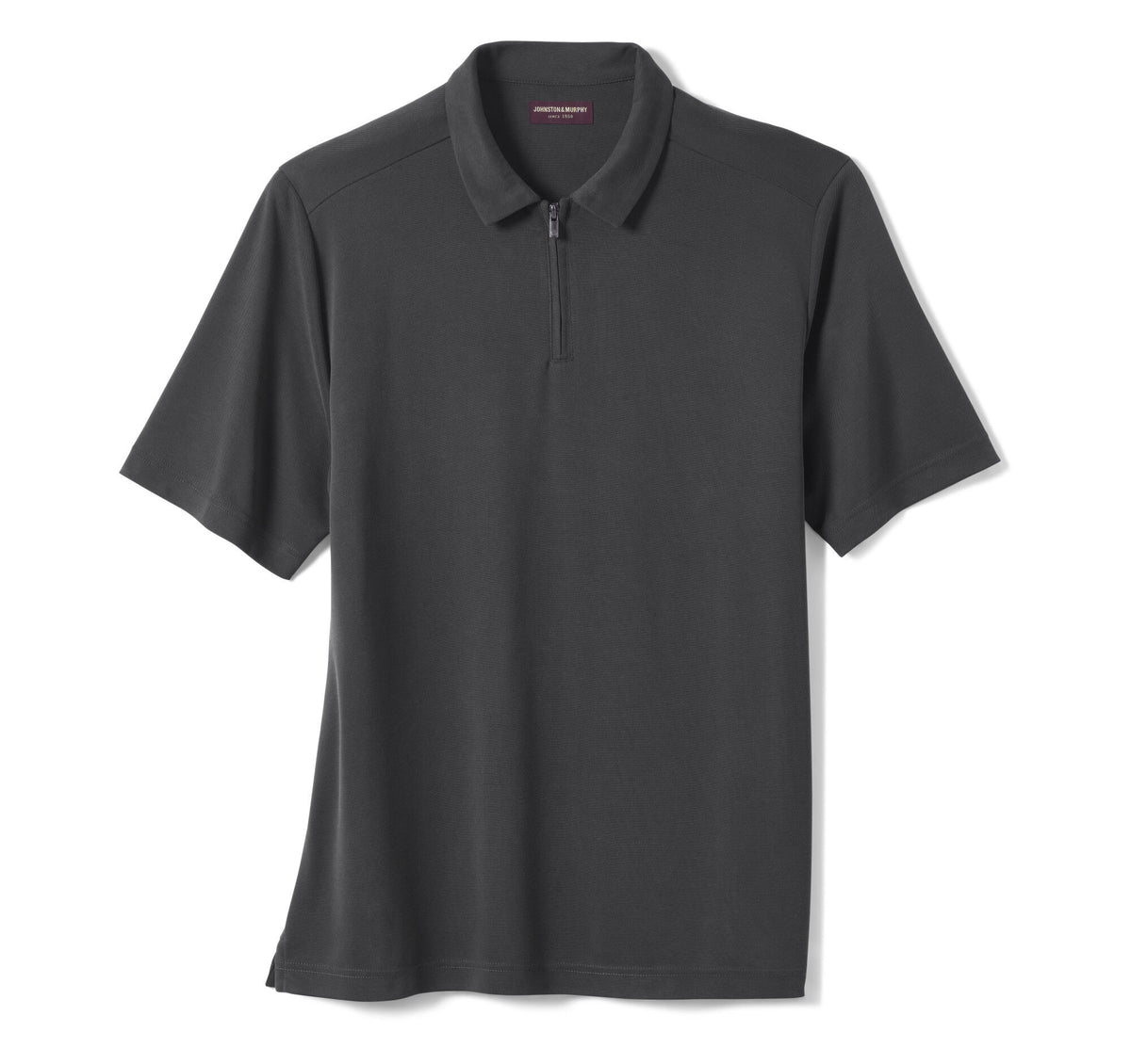 Men's Vintage Birdseye Zip Polo / Johnston Murphy