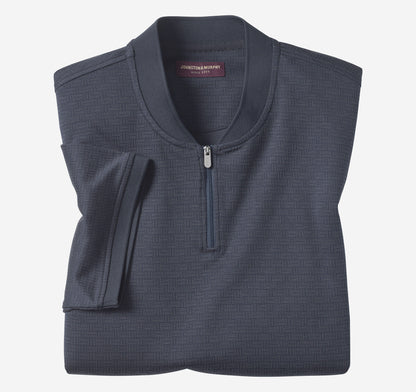 Men's Jacquard Zip Polo / Johnston Murphy