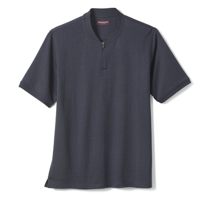 Men's Jacquard Zip Polo / Johnston Murphy