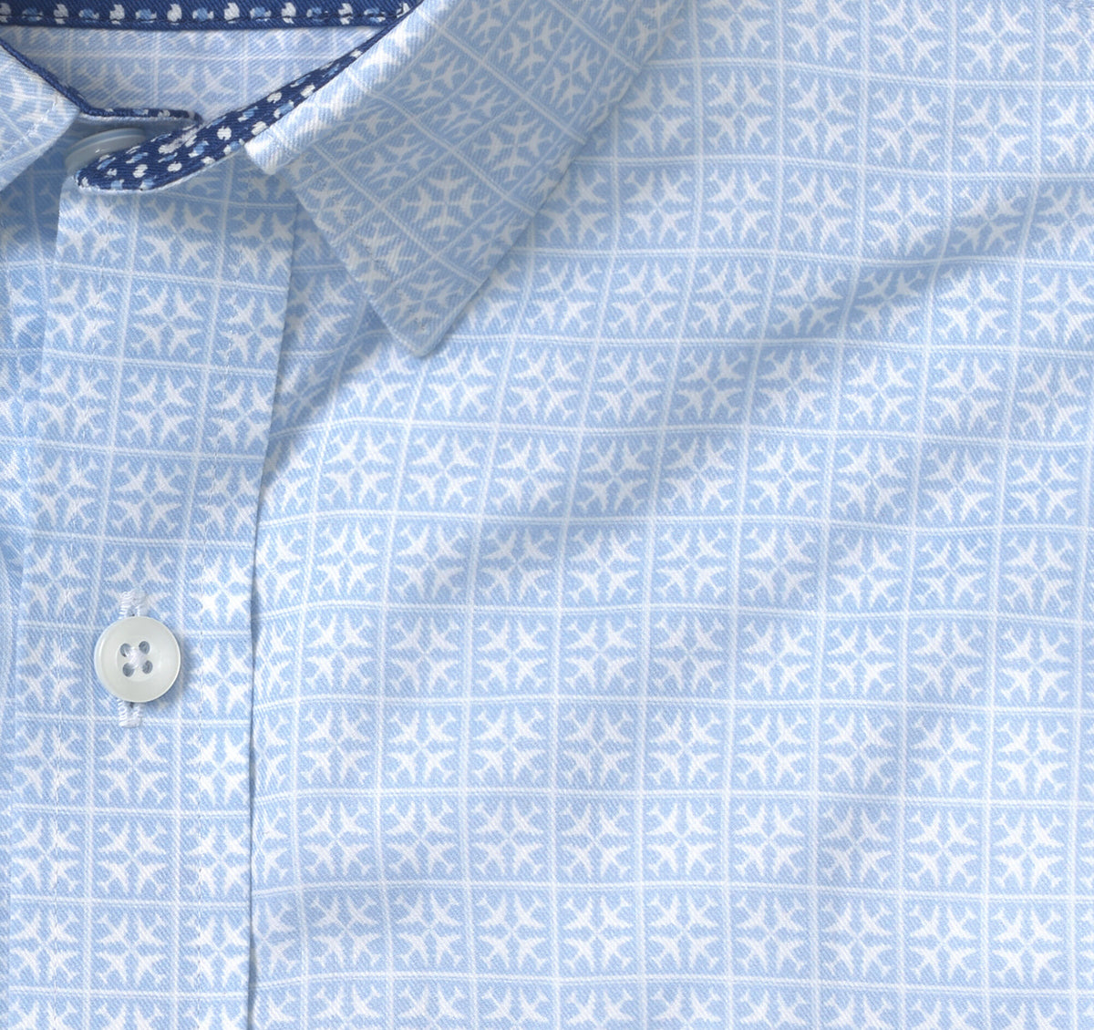 Men's Printed Short-Sleeve Shirt / Johnston Murphy