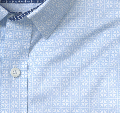 Men's Printed Short-Sleeve Shirt / Johnston Murphy
