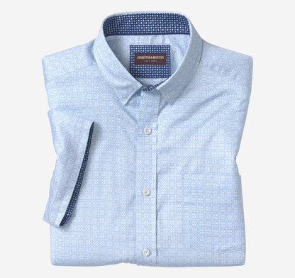 Men's Printed Short-Sleeve Shirt / Johnston Murphy