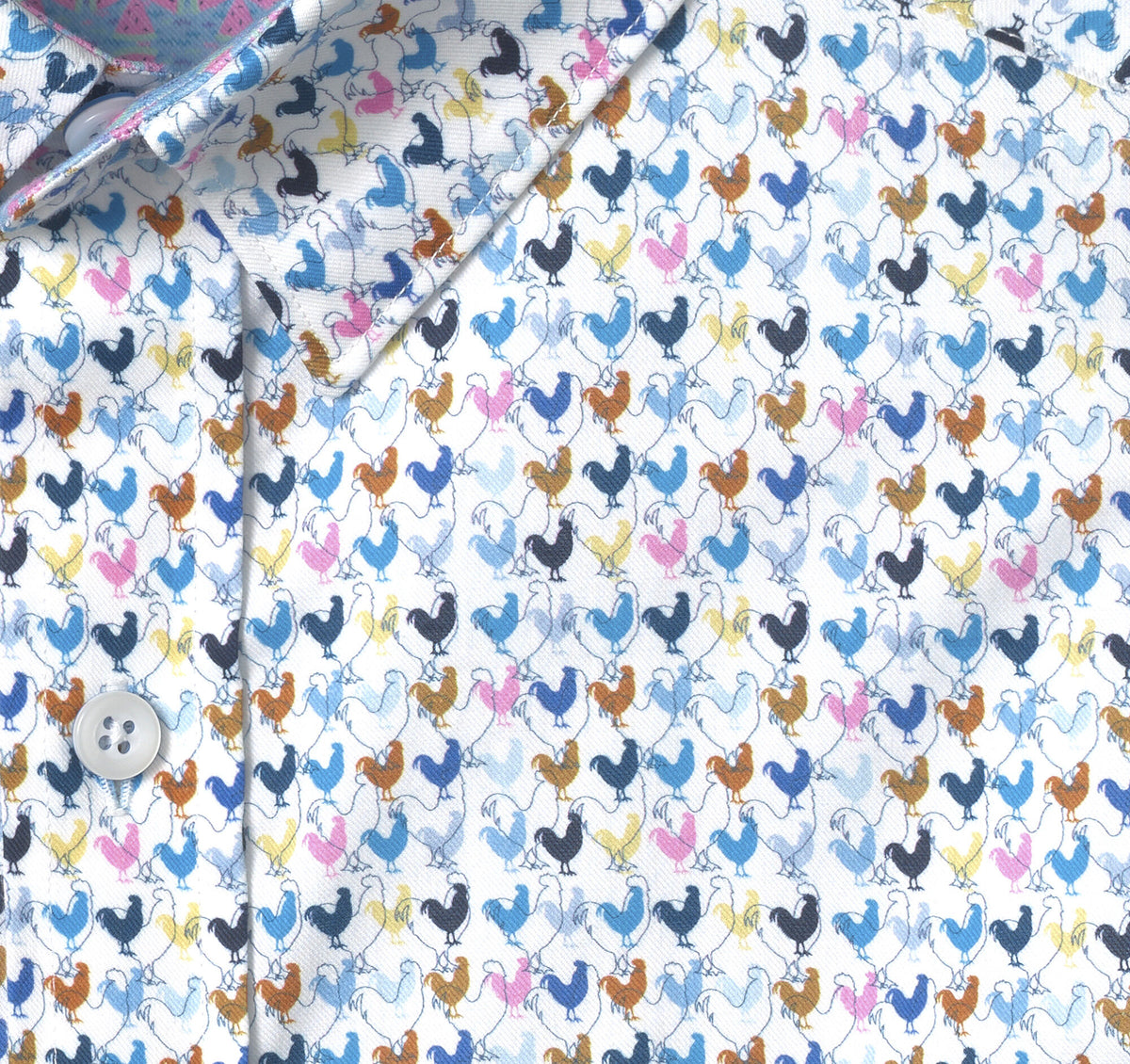 Men's Printed Short-Sleeve Shirt / Johnston Murphy