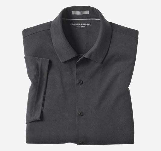 Men's Vintage Birdseye Button-Front Shirt / Johnston Murphy
