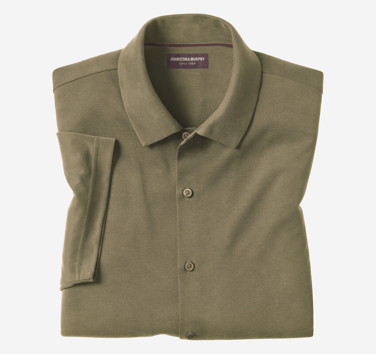 Men's Vintage Birdseye Button-Front Shirt / Johnston Murphy