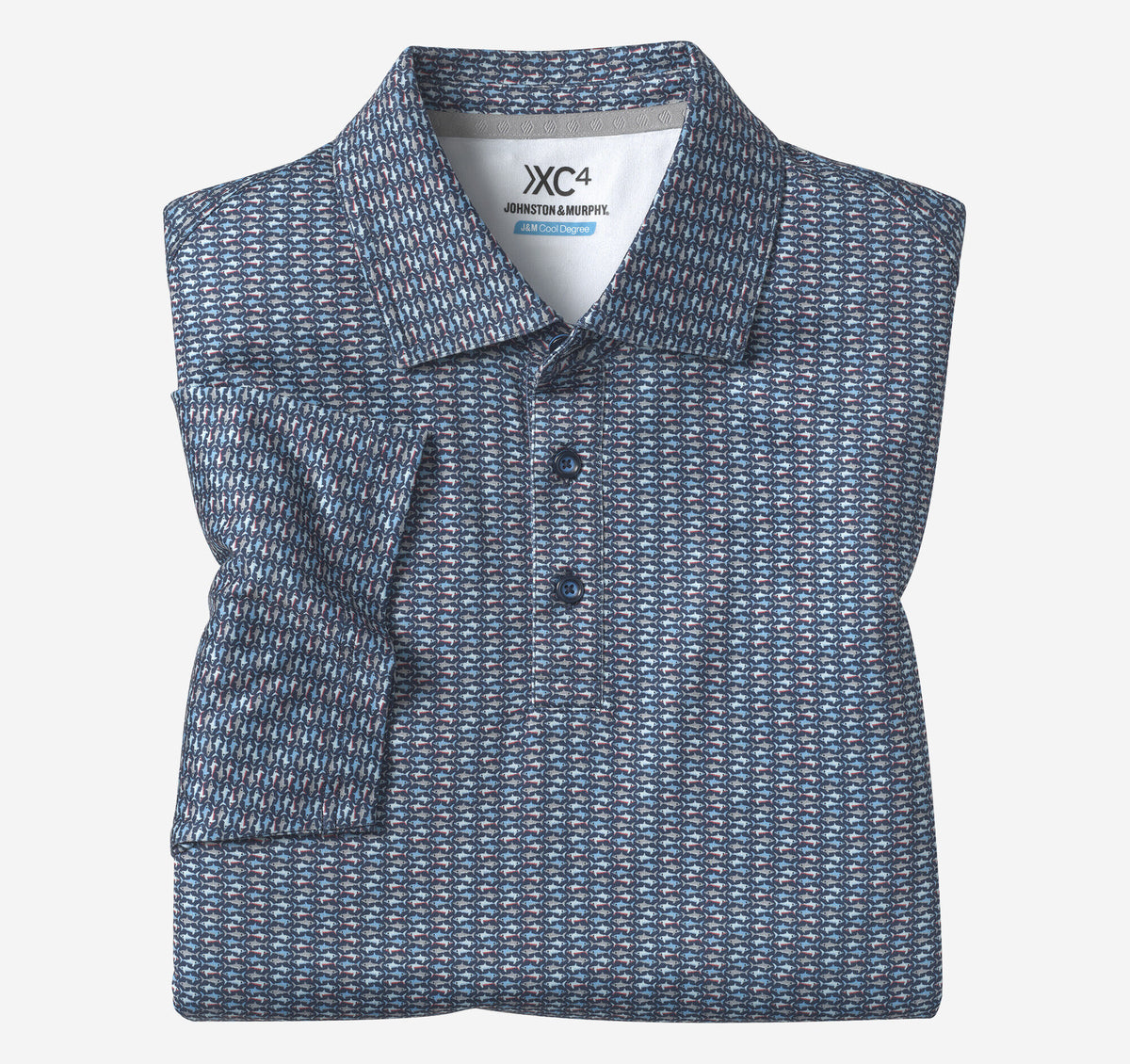 Men's XC4® Performance Print Polos + Cool Degree™ / Johnston Murphy
