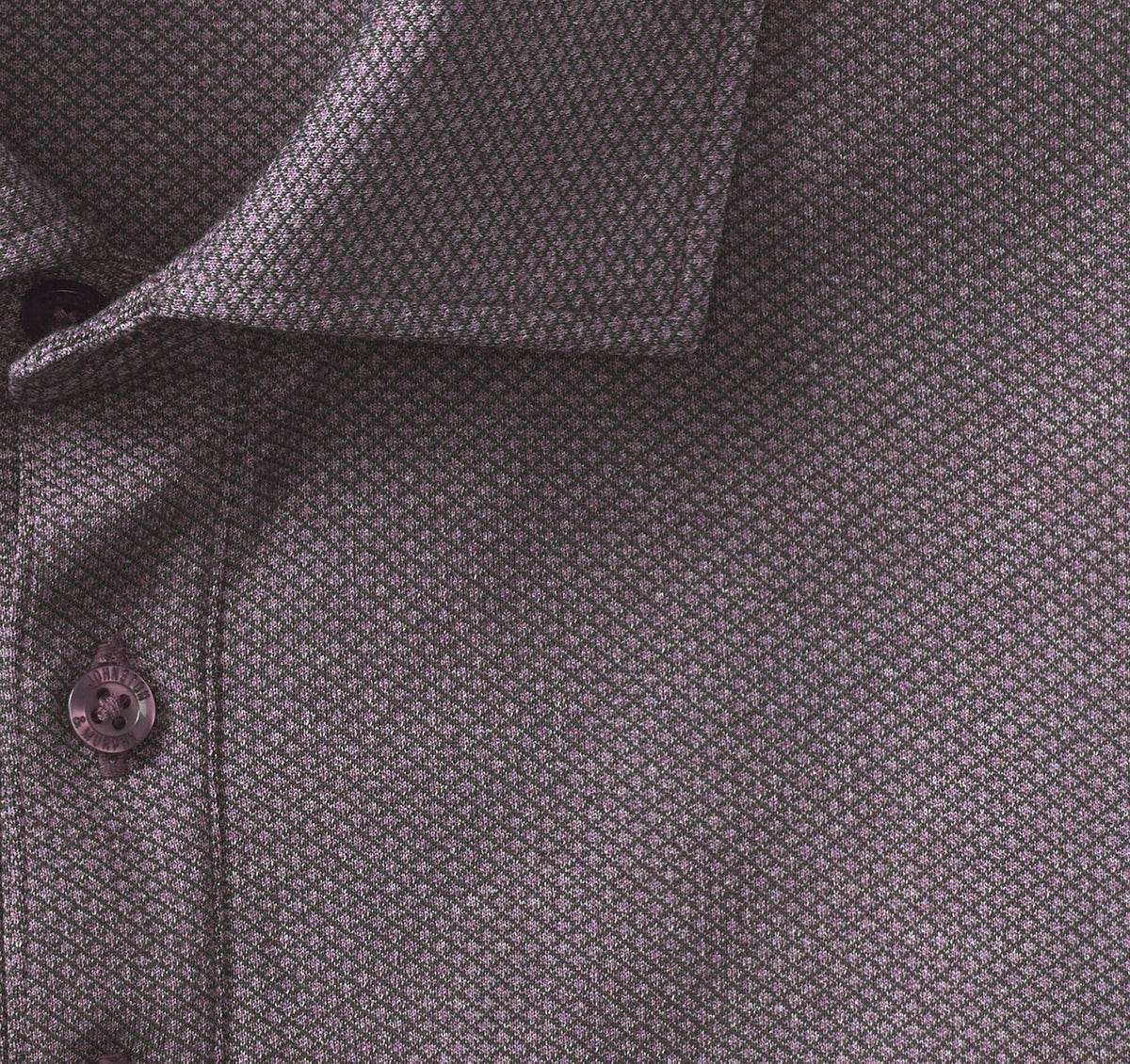 Men's Knit Jacquard Long-Sleeve Polo / Johnston Murphy