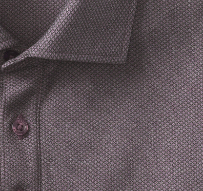 Men's Knit Jacquard Long-Sleeve Polo / Johnston Murphy