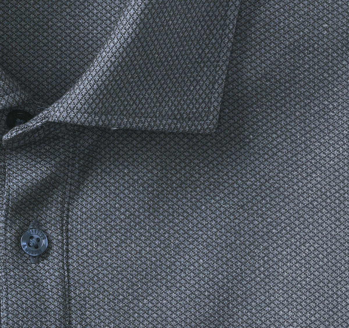Men's Knit Jacquard Long-Sleeve Polo / Johnston Murphy
