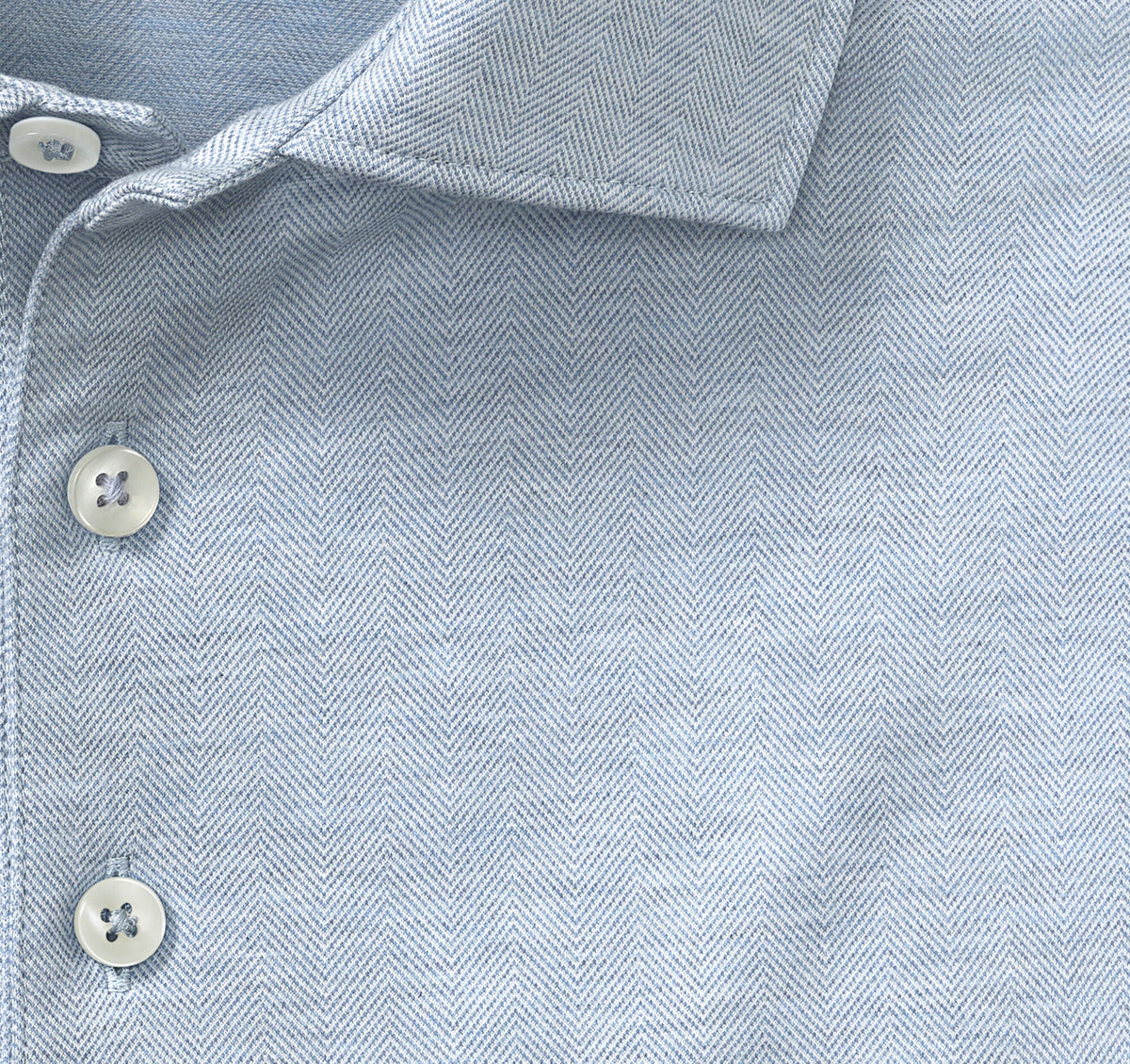 Men's Herringbone Long-Sleeve Polo / Johnston Murphy