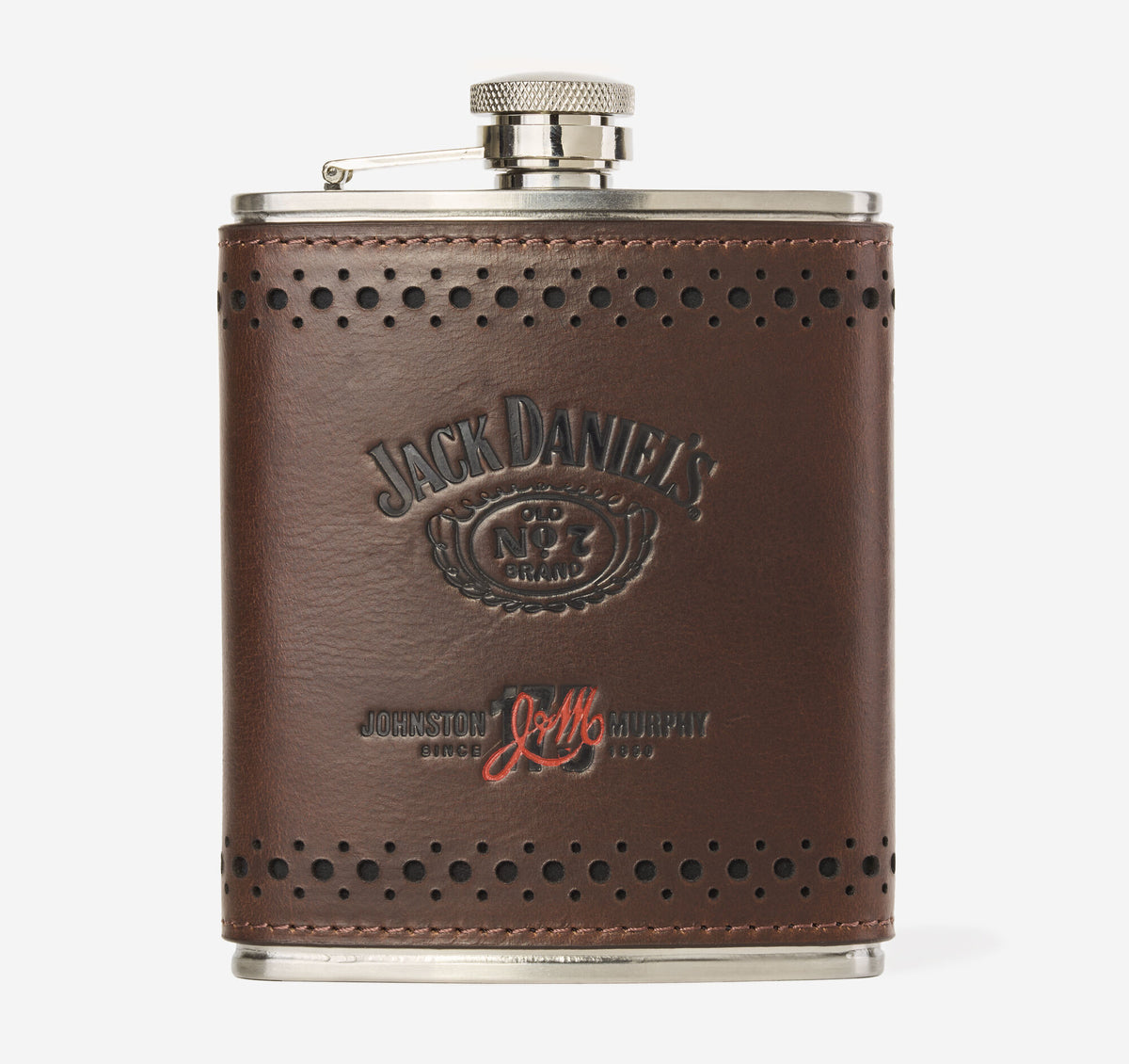 Men's Jack Daniel’s x J&M 175th Leather-Wrapped Flask / Johnston Murphy